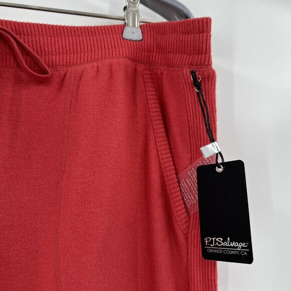 PJ Salvage Peachy in Color Lounge Joggers Pajama Pants sz L Burnt Red RZPCP NWT - Picture 3 of 9
